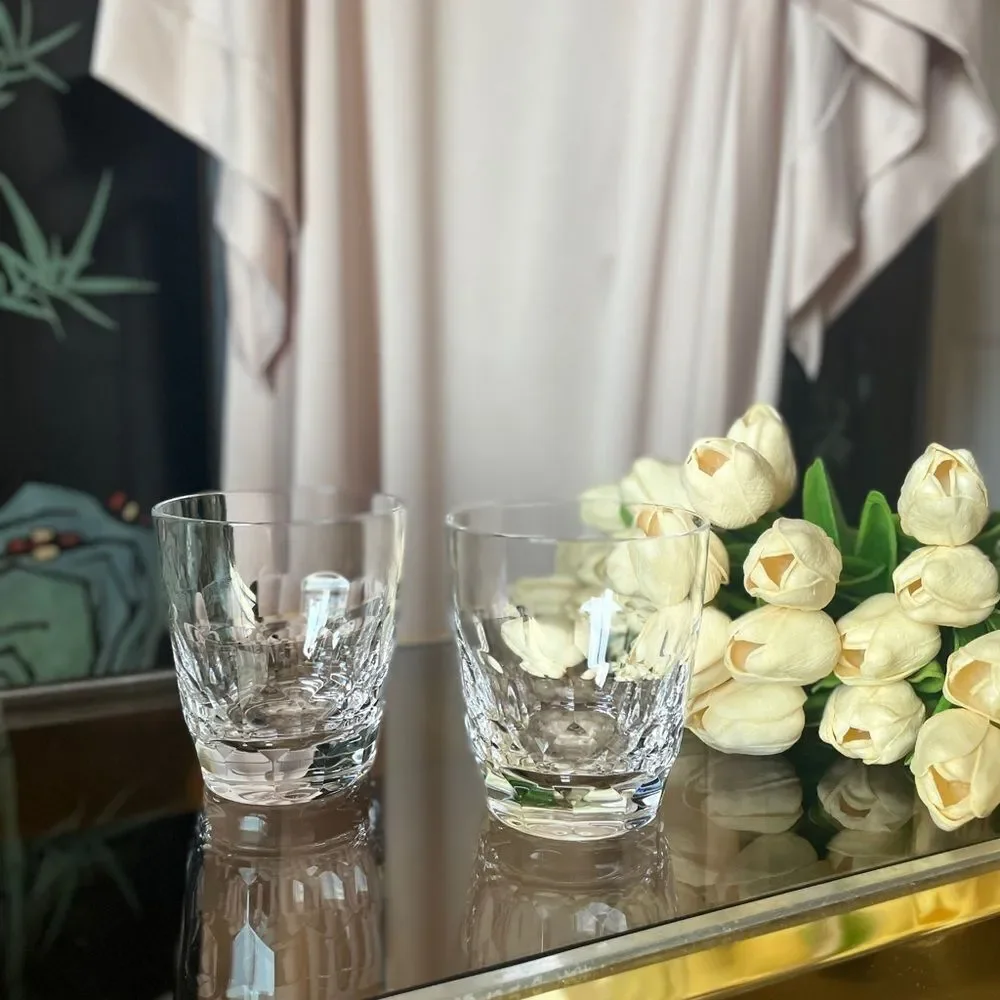 ♥️ Monique Lhuillier, Atelier Double Old Fashioned Glasses, pair Royal Doulton